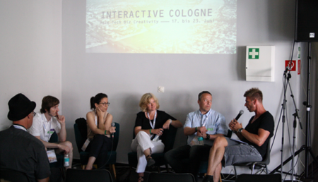 Marian Steinbach (Offenes Köln), Julia Kloiber (OKF), Sabine Möwes, Dirk Blauhut (Stadt Köln),