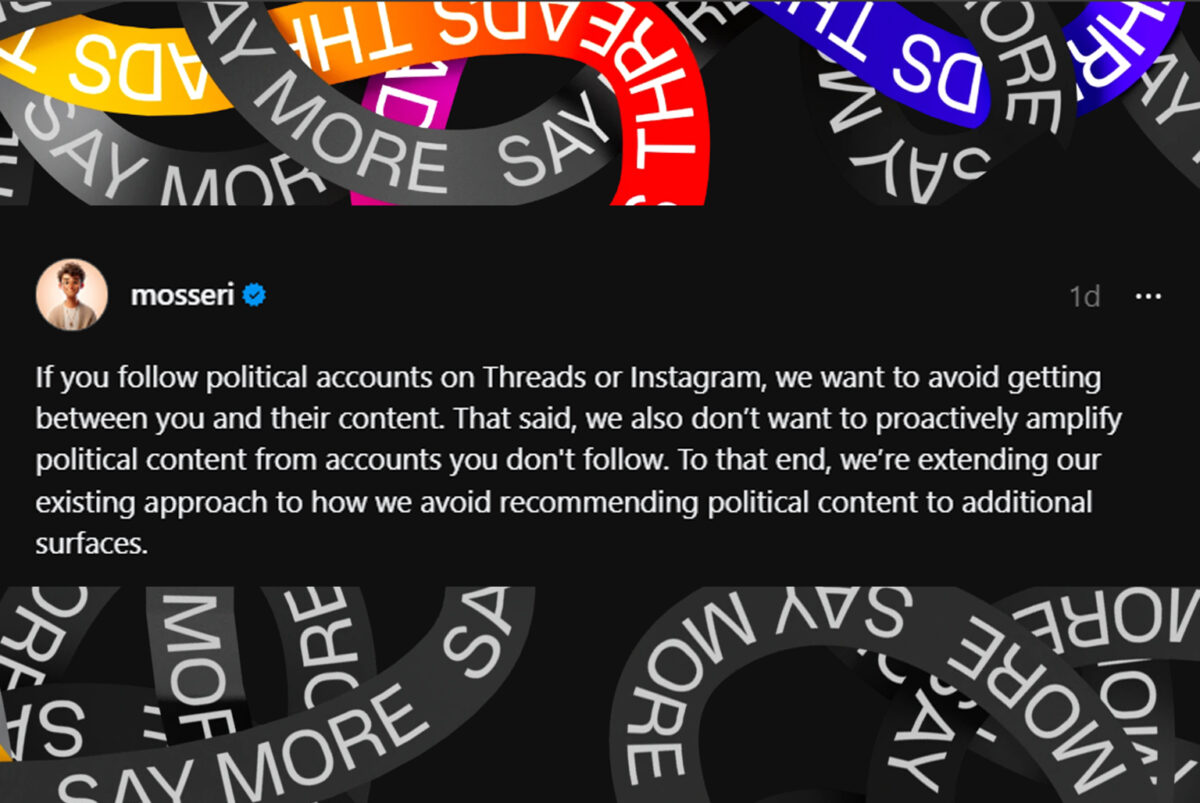 Diskussion: Wie Threads versucht politische Posts zu dodgen