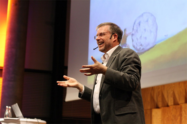 Gunter Dueck auf der Vortragsreihe des STARTPLATZ.